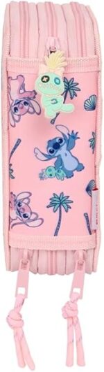 Plumier Triple 37 Pcs Stitch Beach 12.5X5.5X19.5Cm - Imagen 3