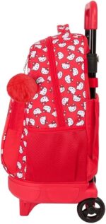 Mochila Gde. C/Ruedas Compact Extraible Hello Kitty Iconic 33X22X45Cm - Imagen 3