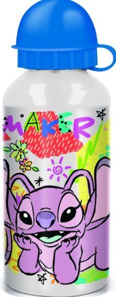 Botella de aluminio de sublimación para niños - cantimplora infantil - botella de agua reutilizable de 400 ml de Stitch