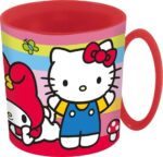 Taza infantil de plástico reutilizable para microondas de 390 ml de Hello Kitty and Friends - Imagen 3