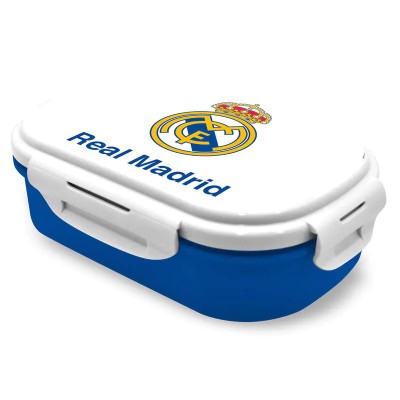 Sandwichera Rectangular Con Cubierto Real Madrid (6X6