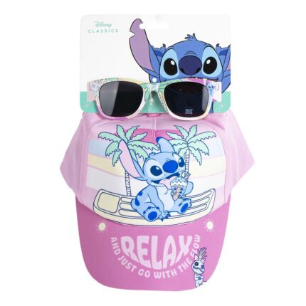 Gorra Set Gafas De Sol Stitch Disney
