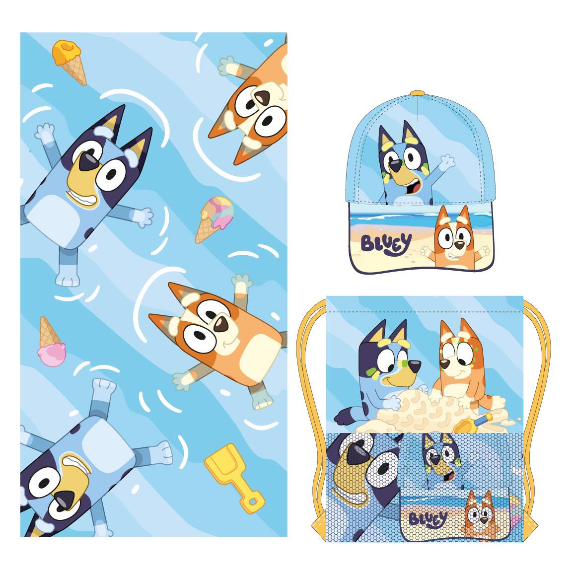 8445484488487.jpg Toalla Set Saquito Gorra Bluey 27.0 X 33.0 X 7.0 Cm - Imagen 1