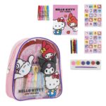 Mochila Coloreable Hello Kitty Kuromi 22x23x7cm..