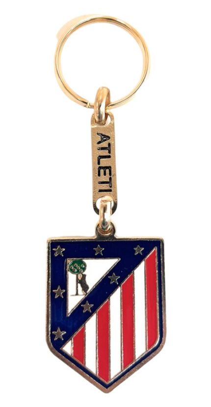 Llavero Atletico De Madrid Dorado