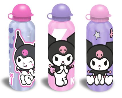 Cantimplora aluminio Kuromi Hello Kitty 500ml surtido
