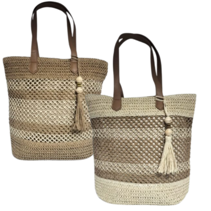 Bolso Señora Rafia 33x32x8cm