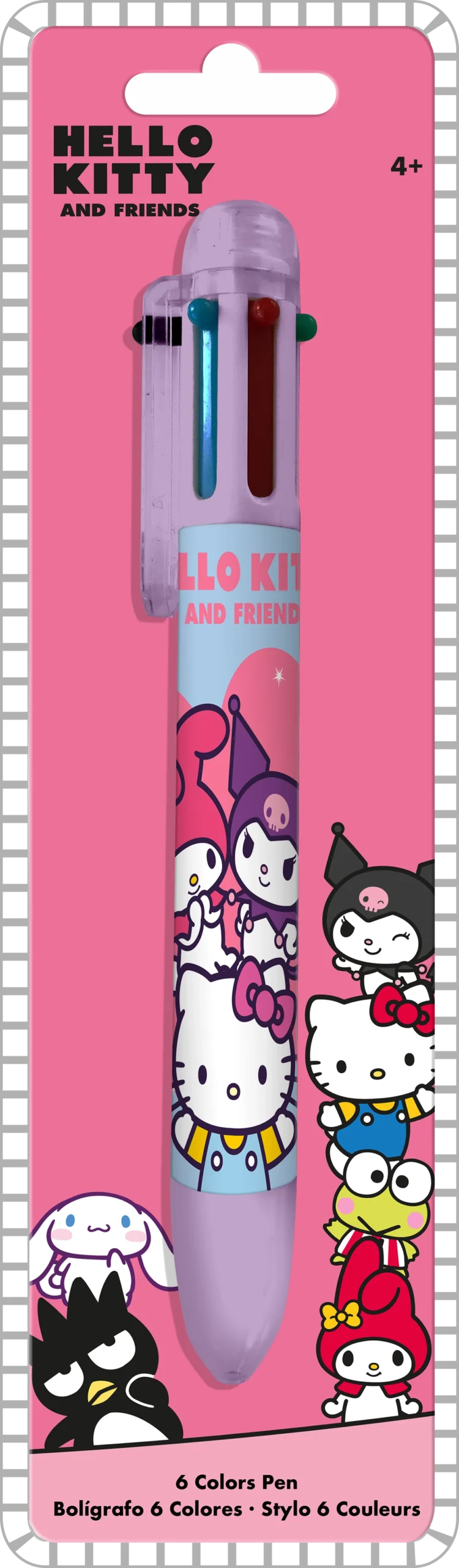 368970d2-5bd1-473f-bbab-8cf04d5d1575 Boligrafo 6 Colores Hello Kitty - Imagen 1