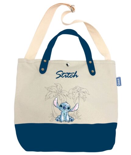 Bolso Loneta Algodon Tipo Shopping De 37X26X11Cm De Lilo & Stitch