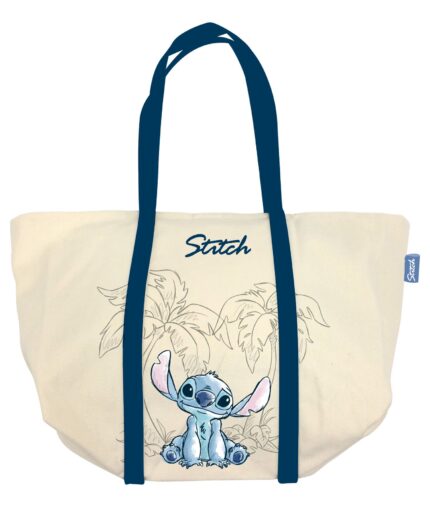 Bolso Loneta Algodon Tipo Shopping De 35X31X20Cm De Lilo & Stitch