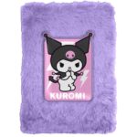 Cuaderno Peluche Kuromi Hello Kitty 15x21x2,5cm.