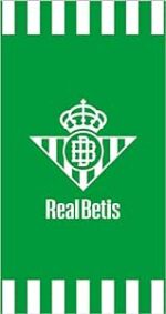 Toalla de Playa Real Betis 90 x 170 cm, 100% Algodón, 340 gr/m²