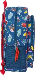Mochila Escolar Niño Adaptable a Carro CARS RACING  33x14x42 cm - Imagen 3