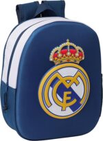 Mochila 3D Real Madrid 3D 27X10X33 Cm