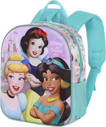 Mochila 3D Elite Disney Princesas Strong 26 x 31 cm
