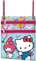 Bolso Action Vertical Sanrio Unisex Kids, Azul Hello Kitty 4x15x17cm - Imagen 3