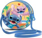 Bolso Redondo Unisex Kids, Azul Lilo y Stitch Disney 7x18,5x18,5cm - Imagen 3