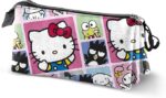 Estuche Portatodo Triple Karactermania Sanrio Hello Kitty Panels 23 x 11 cm - Imagen 3