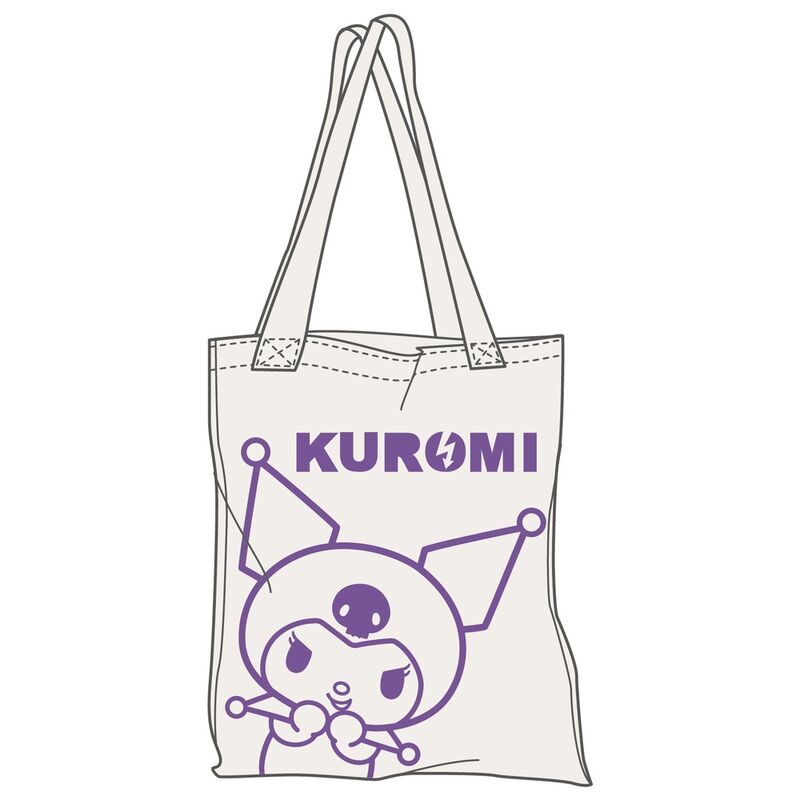 img_394266_bb49a660246feb2353248e276e07fbc8_1 Bolsa Shopping Kuromi Hello Kitty 41x38,5cm100% algodón. - Imagen 1