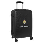 Maleta Trolley de Cabina Real Madrid 24 Pulgadas, Maleta con Ruedas, Maleta Ligera, 40x26x63 cm