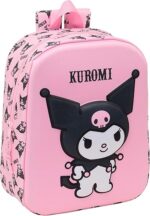 Mochila de Guardería 3D KUROMI 3D 22x10x27 cm
