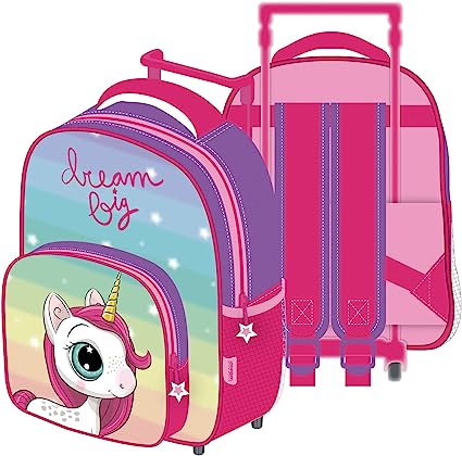 Mochila Trolley Unicornio 24X36X12Cm.