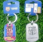LLAVERO METALICO LAMINE YAMAL F.C BARCELONA - Imagen 2