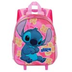 Mochila 3D con ruedas Pequeña Disney Lilo y Stitch Cute Rosa 34cm
