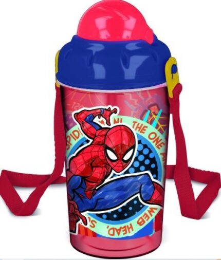 Cantimplora Robot Pop Up Spiderman Marvel 465ml