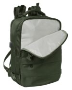 Mochila de Viaje en Cabina Verde, para Portátil 15,6» 29x19x44 cm - Imagen 4