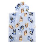 Poncho toalla Bluey microfibra 50x115cm. 100% polyester. 250Gsm. - Imagen 3