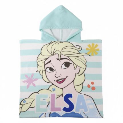 Poncho toalla Frozen Disney microfibra 55x110cm. Composición: 100% poliester. 250 gsm.