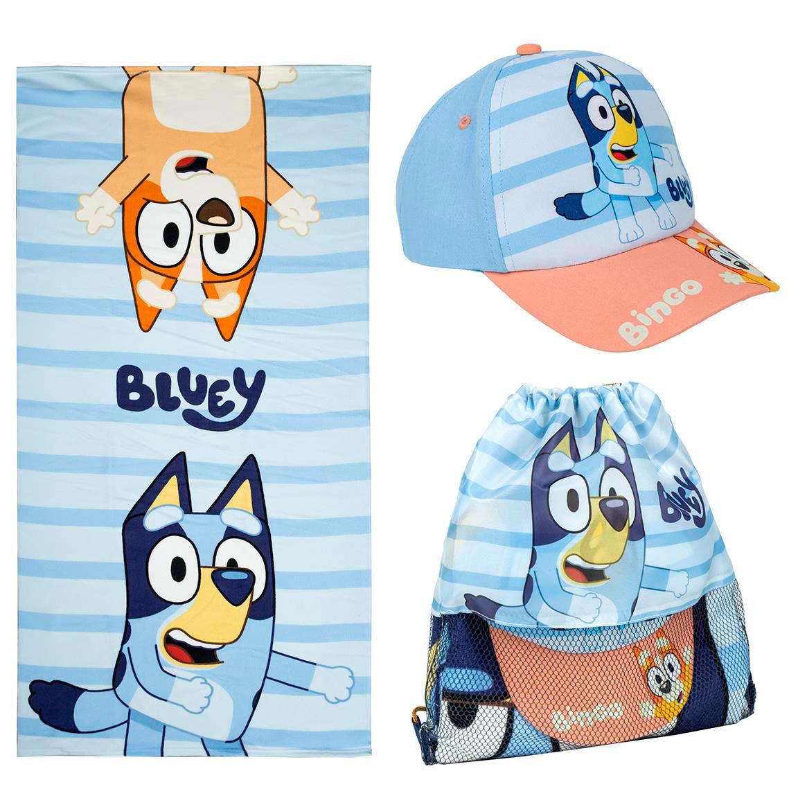8445484351965.jpg Toalla Set Saquito Gorra Bluey 27.0 X 33.0 X 7.0 Cm - Imagen 1