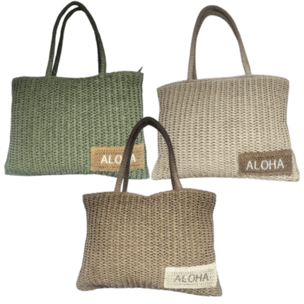 Bolso Señora Rafia 44x34cm