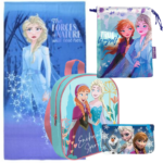 Lote Frozen Mochila, Saquito, Toalla y Portatodo