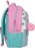 Mochila Stitch Adaptable Turquesa Verde 28x42x14cm. - Imagen 2