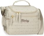Bandolera Porta Merienda Beige Joumma Disney Duna Mickey 23,5x19x17 cm Poliéster