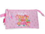 Estuche Triple Malva Movom Good Day 22x12x5 cm Poliéster