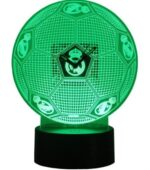 Reloj con luz LED Real Madrid Metacrilato
