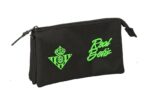 Portatodo Triple,Real Betis BALOMPIÉ -  Estuche Infantil, Estuche Niño, Ideal para Niños en Edad Escolar, Cómodo y Versátil, Calidad y Resistencia, 22x3x12 cm