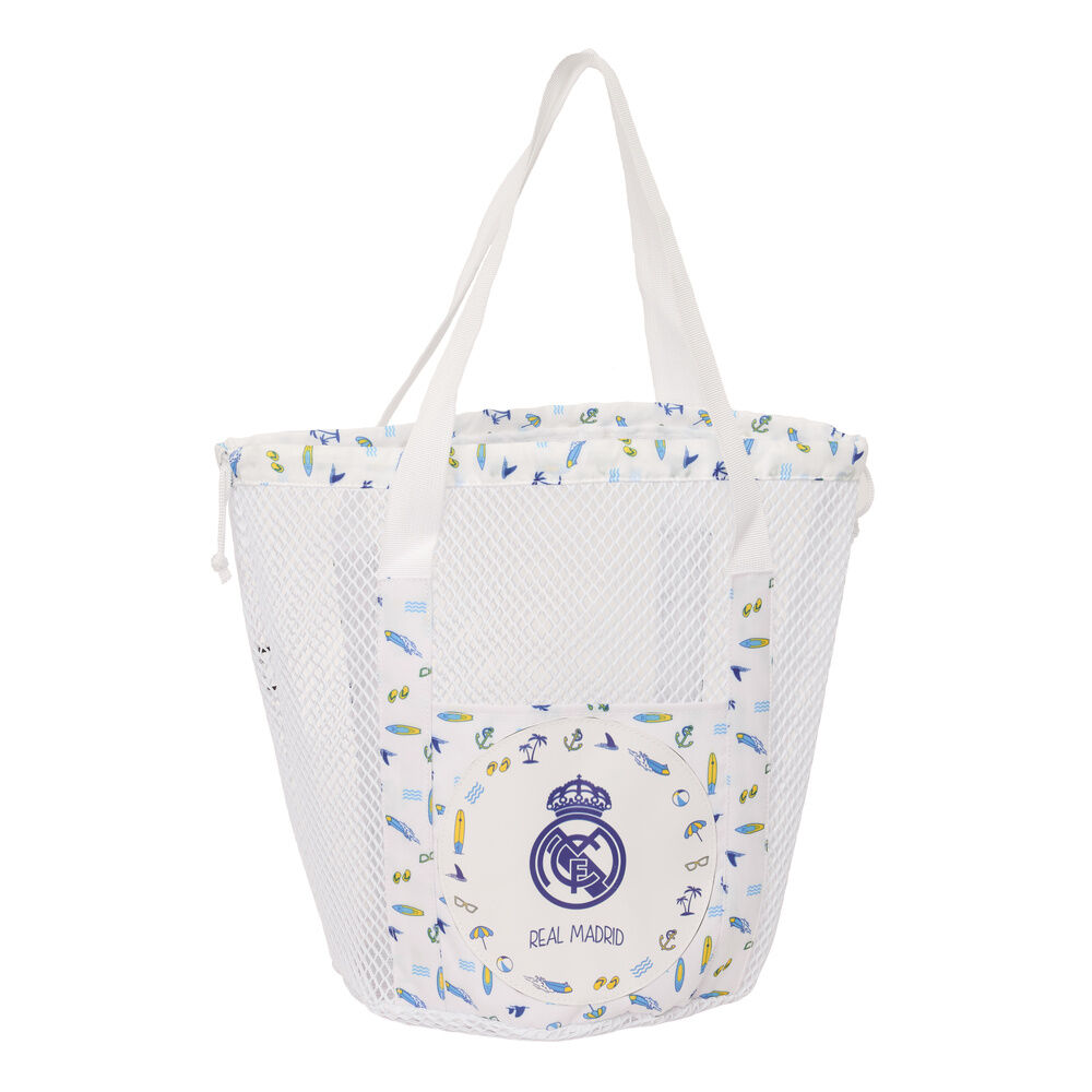 8412688632152.jpg Bolsa de Playa, Mochila, REAL MADRID – Ideal para Niños de Diferentes Edades, Cómoda y Versátil, Calidad y Resistencia, 28x28x34 cm - Imagen 1
