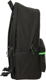 Mochila para Portátil 15.6" y USB, REAL BETIS BALOMPIÉ – Ideal para Jóvenes de Diferentes Edades, Tejido Reciclado, Cómoda y Versátil, Calidad y Resistencia, 31x18x44 cm - Imagen 2