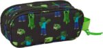 Portatodo Doble 3D,  MINECRAFT – Estuche Infantil, Estuche Niño, Ideal para Niños en Edad Escolar, Cómodo y Versátil, Calidad y Resistencia, 21x6x8 cm - Imagen 2