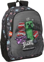 Mochila Escolar Infantil, MINECRAFT GRAFFITI – Ideal para Niños de Diferentes Edades, Cómoda y Versátil, Calidad y Resistencia, 32x16x44 cm - Imagen 3