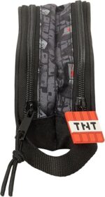 Portatodo Doble Niño, MINECRAFT GRAFFITI – Estuche Infantil, Estuche Niño, Ideal para Niños en Edad Escolar, Cómodo y Versátil, Calidad y Resistencia, 21x6x8 cm - Imagen 3
